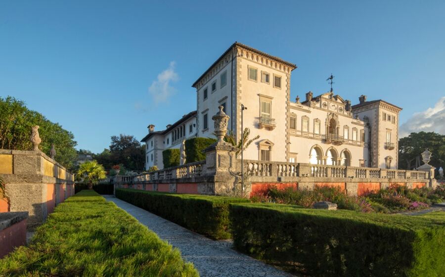 Vizcaya's historic villa and formal gardens
