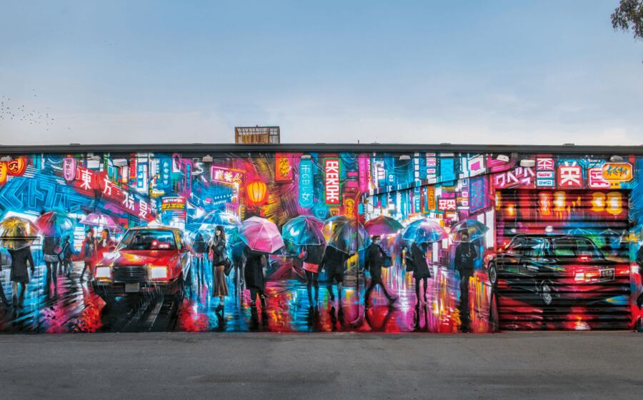 Colorful murals at Wynwood Walls